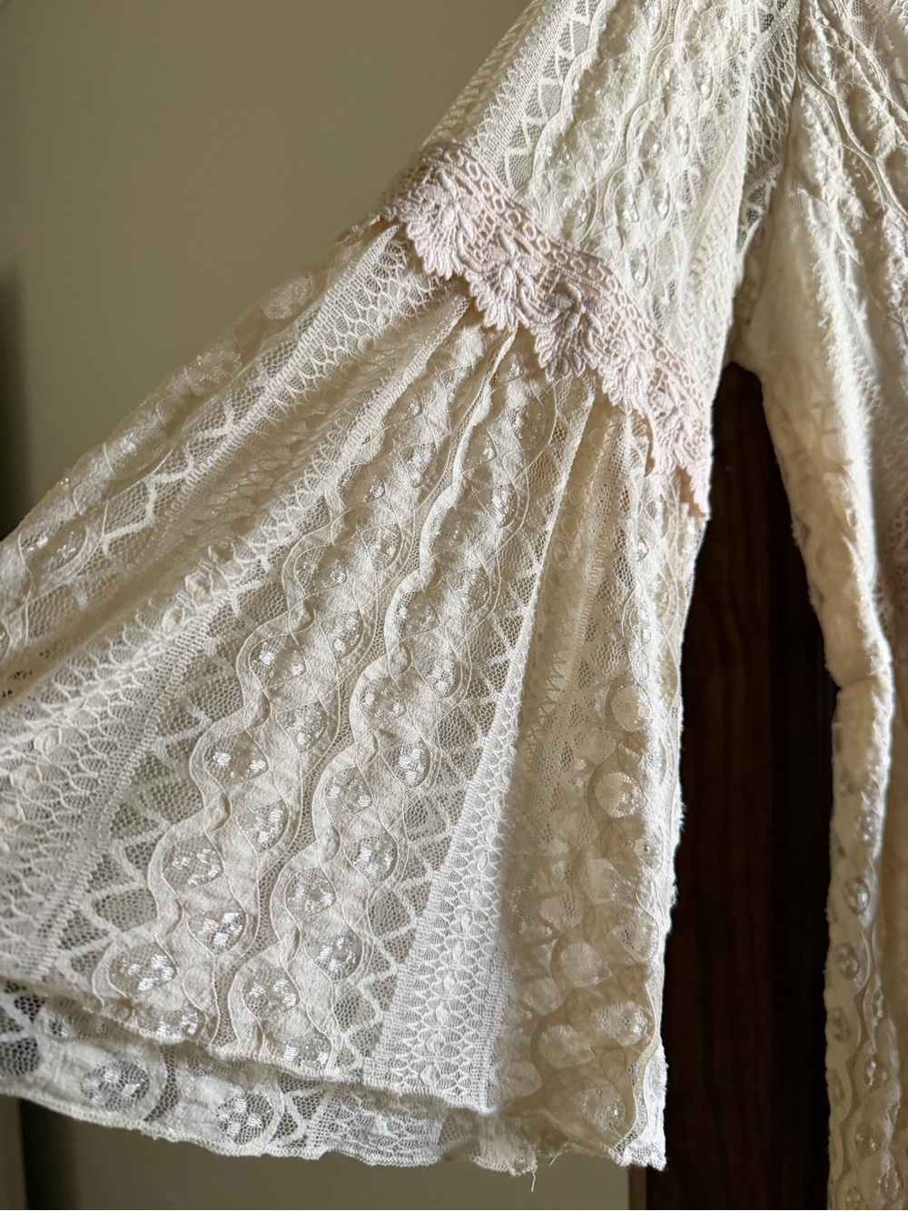 Lace Maxi Dress in Cream - Picture 14 of 17